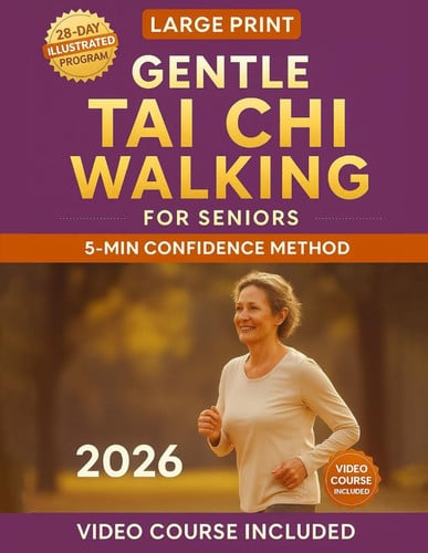 Cover of Gentle Tai Chi Walking for Seniors: The Safe 28-Day Illustrated Program to Improve Stability, Relieve Joint Pain & Prevent Falls Without Overexertion, Confusion or Fear