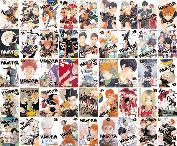Cover of Haikyu!! Series, Complete (Vol. 1-45) Manga Set, by Haruichi Furudate (45 Books)