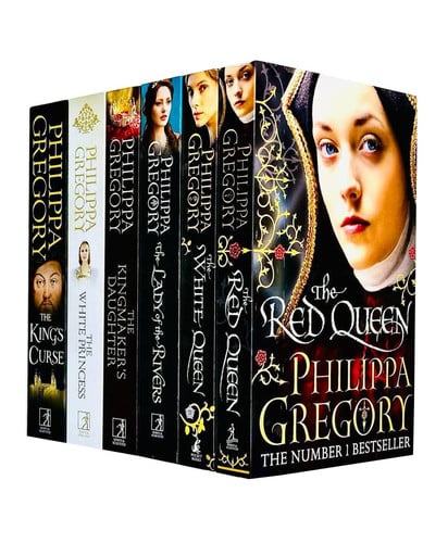 Cover of Cousins War Complete Series Books 1 - 6 Collection Set by Philippa Gregory (White Queen, Red Queen, Lady of the Rivers, Kingmaker's Daughter, White Princess & Kings Curse)