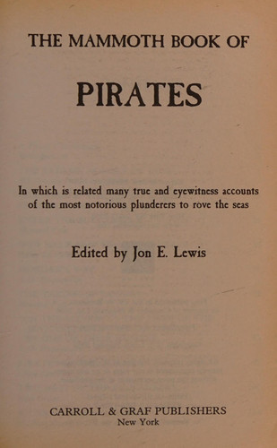 Cover of The Mammoth Book of Pirates