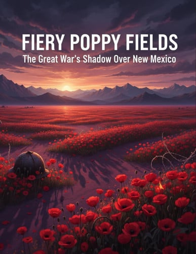 Cover of Fiery Poppy Fields - The Great War'S Shadow Over New Mexico