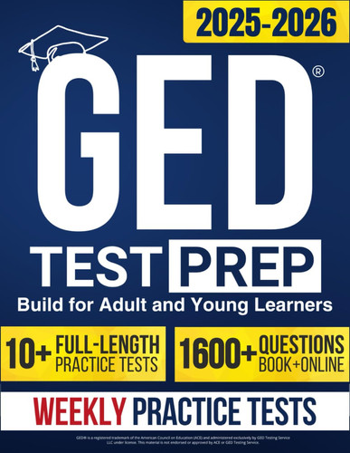 Cover of GED Test Prep Hero 2025-2026 Quick, Time-saving Study Guide, Full Length Pratice Tests, and 7 Proven Strategies for Your GED Exam