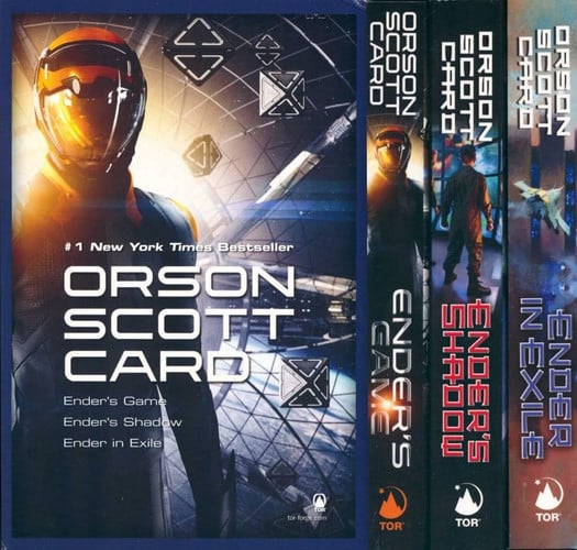 Cover of Orson Scott Card Boxed Set Trilogy (Ender's Game, Ender's Shadow, Ender in Exile)