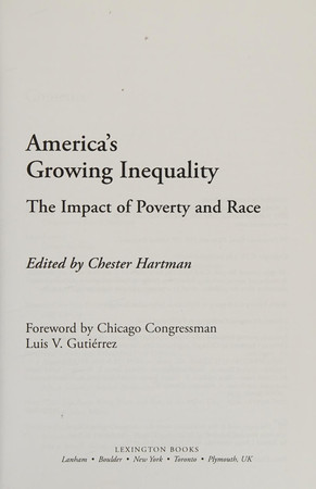 Cover of America's Growing Inequality