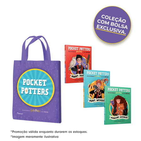 Cover of Coleção Pocket Potters (3 Livros Com Sacola): Guias Das Histórias De Harry Potter De J.K. Rowling