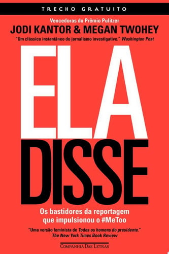 Cover of Ela Disse - Trecho Gratuito Os Bastidores Da Reportagem Que Impulsionou O #MeToo