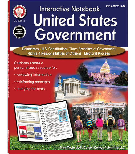Cover of Interactive Notebook: United States Government Resource Book, Grades 5 - 8