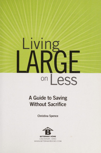 Cover of Living Large on Less