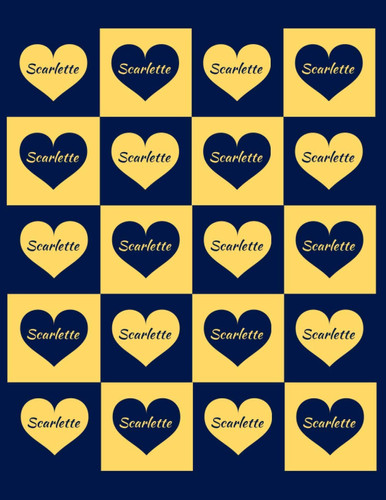 Cover of SCARLETTE: Beautiful Scarlette Present - Perfect Personalized Scarlette Gift (Scarlette Notebook / Scarlette Journal)