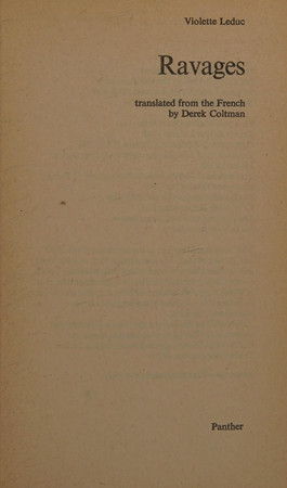Cover of Ravages