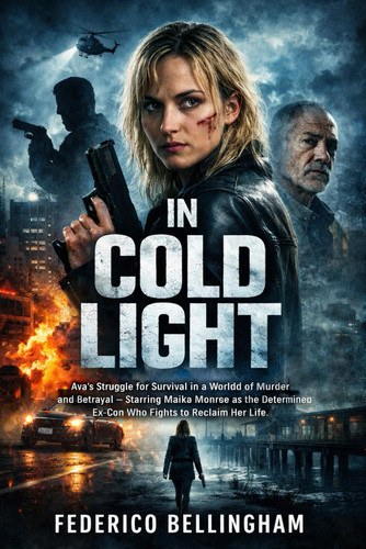 Cover of In Cold Light - Ava's Struggle for Survival in a World of Murder and Betrayal - Starring Maika Monroe as the Determined Ex-Con Who Fights to Reclaim Her Life.