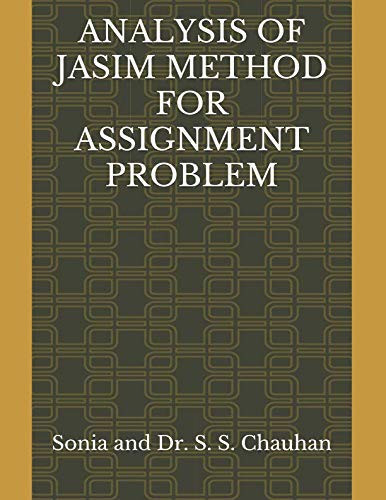 Cover of Analysis of Jasim Method for Assignment Problem
