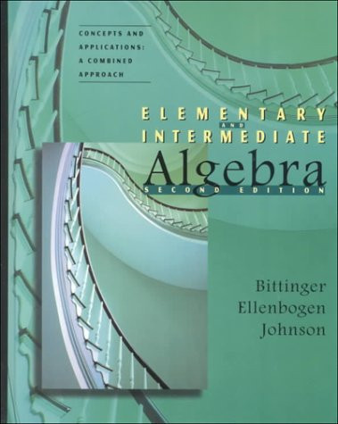 Cover of ELEM INTERM ALG COMB 98 and ELEM and INTERM ALG PKG