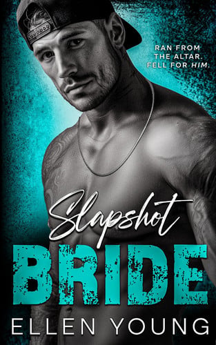 Cover of Slapshot Bride: A Runaway Bride Fake Dating Hockey Romance (The Slapshot Series)