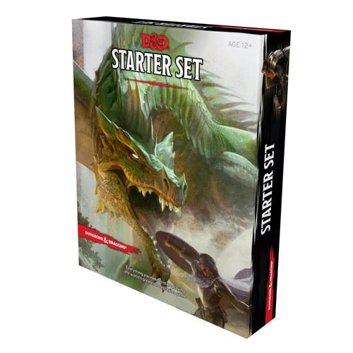Cover of Dungeons & Dragons Starter Set (Six Dice, Five Ready-to-Play D&D Characters With Character Sheets, a Rulebook, and One Adventure) Fantasy Roleplaying Game Starter Set