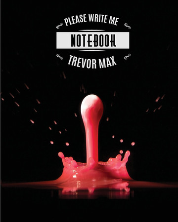 Cover of Notebook : Pink Ink Drop : Book