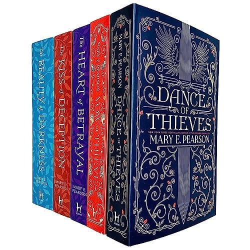 Cover of Mary E. Pearson 5 Books Collection Set (Dance of Thieves, Vow of Thieves, The Kiss of Deception, The Heart of Betrayal, The Beauty of Darkness)