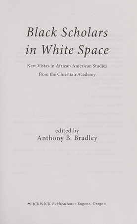 Cover of Black scholars in White space