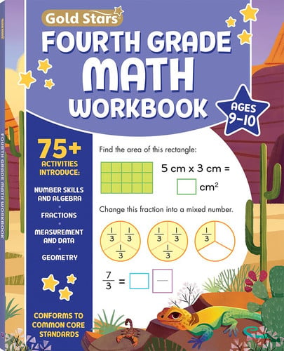 Cover of Fourth Grade Math Workbook