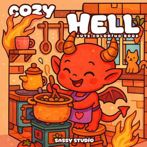 Cover of Cozy Hell: Color the Sweetest Side of the Underworld