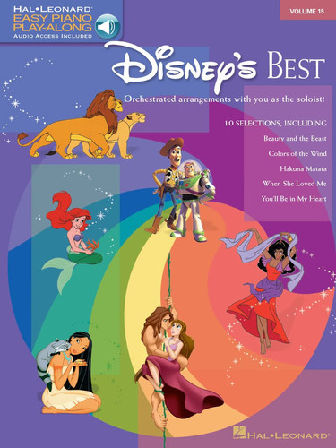 Cover of Disney's Best: Easy Piano Play-Along Volume 15 (Easy Piano CD Play Along)