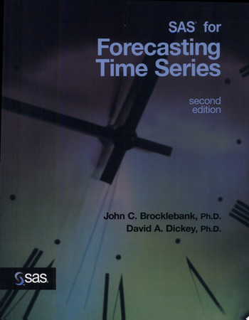 Cover of SAS for forecasting time series