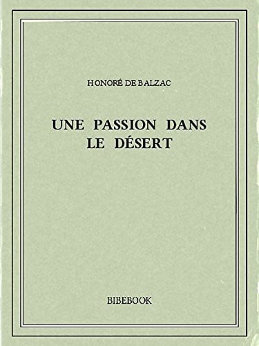 Cover of Une Passion Dans Le Désert