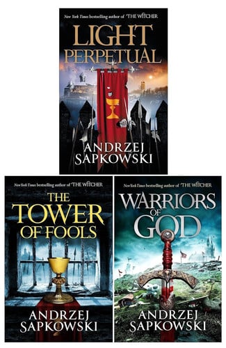 Cover of The Hussite Trilogy 3 Books Collection Set by Andrzej Sapkowski (The Tower of Fools, Warriors of God, Light Perpetual)