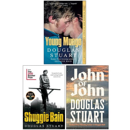 Cover of Douglas Stuart Collection 3 Books Set (Young Mungo, Shuggie Bain & John of John)