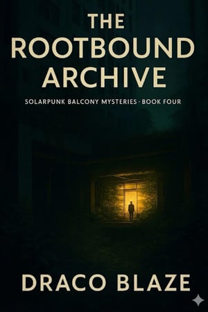 Cover of The Rootbound Archive - A Solarpunk Balcony Cozy Mystery