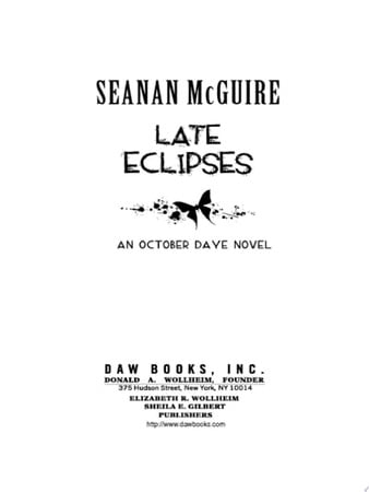 Cover of Late Eclipses