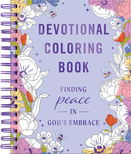 Cover of Finding Peace in God's Embrace: Devotional Coloring Book