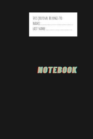 Cover of Notebook: Beatiful Notebook Journal 120 Page 6*9 Inches Nice Gift for Sister or Brother or Frend