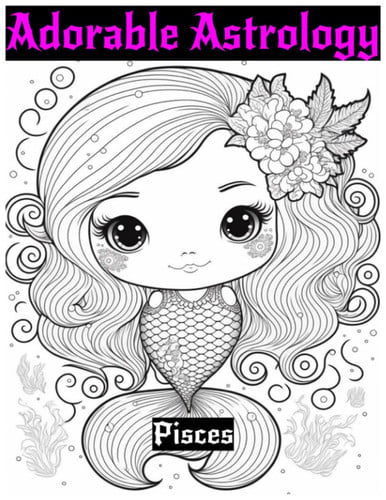 Cover of Adorable Astrology Coloring Book: Cute Little Zodiac Critters