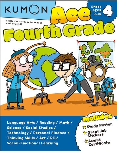 Cover of Ace Fourth Grade Kumon Ace the Grade