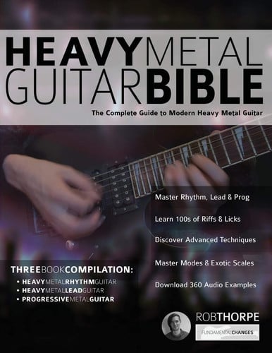 Cover of The Heavy Metal Guitar Bible