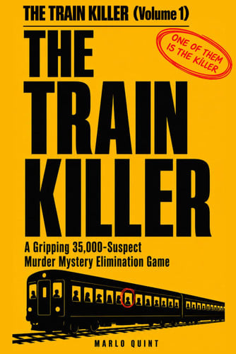 Cover of The Train Killer: A Gripping 35,000-Suspect Murder Mystery Elimination Game (The Killer Isn't Who You Think) (The Train Killer Trilogy)