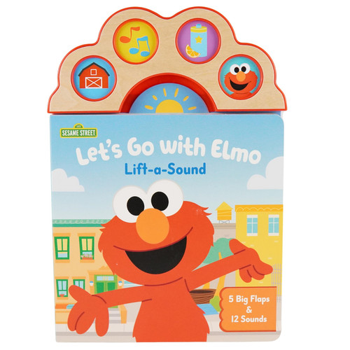 Cover of Let's Go With Elmo - A First Lift-a-Flap Sound Book for Babies and Toddlers