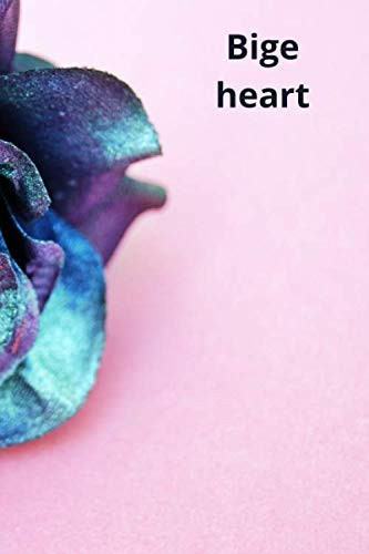 Cover of Bige Heart Nice Notebook Journal Gift for Loved Ones. Black Lined Notebook. 120 Pages. Size 6 X 9 Inshes