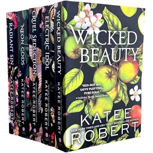 Cover of Dark Olympus Series 5 Books Set by Katee Robert (Neon Gods, Electric Idol, Wicked Beauty, Radiant Sin, Cruel Seduction)