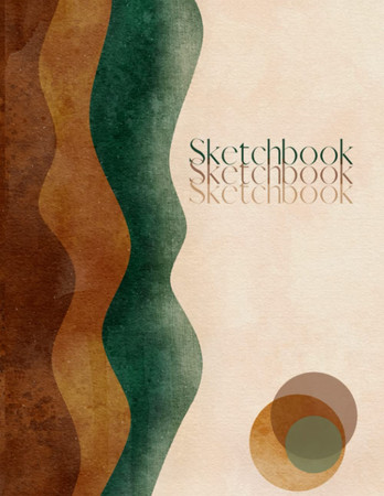 Cover of Earthy Sketchbook: Large Minimalist Sketchbook Ideal for Doodling, Drawing and Sketching