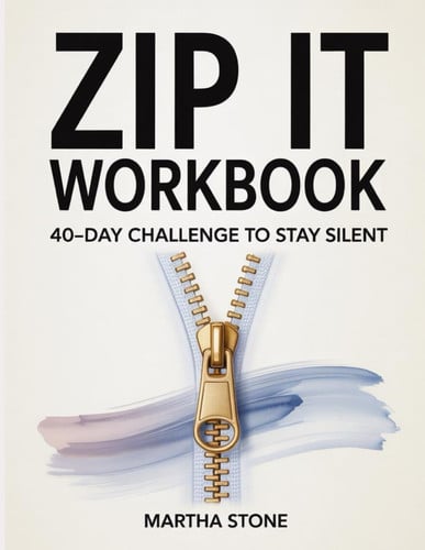 Cover of Zip It Workbook: 40-Day Challenge to Stay Silent