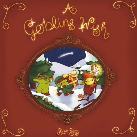 Cover of A Goblin's Wish: Cozy Winter Colouring Book (Goblincore by Suzie Slug)