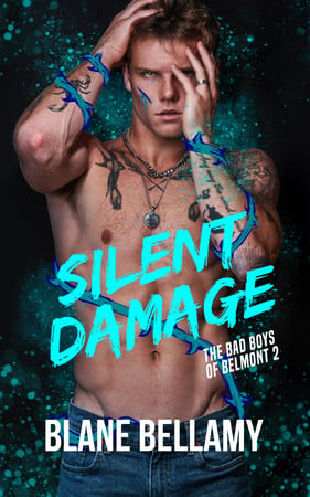 Cover of Silent Damage: A MM Stepbrothers Romance (The Bad Boys of Belmont)