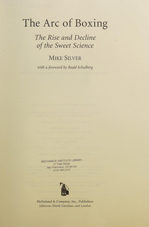 Cover of The Arc of Boxing: The Rise and Decline of the Sweet Science
