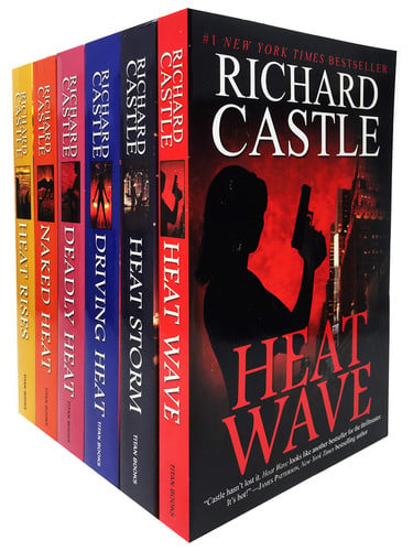 Cover of Richard Castle 5 Books Collection Set (Deadly Heat, Frozen Heat, Heat Rises, Naked Heat and Heat Wave)