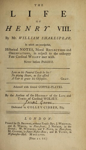 Cover of Henry VIII