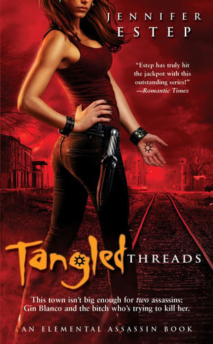 Cover of Tangled Threads (Elemental Assassin, #4)