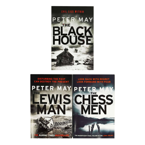 Cover of Peter May Lewis Trilogy Collection 3 Books Box Set (The Lewis Man, The Backhouse, The Chessmen)