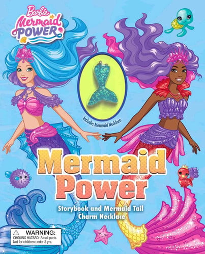 Cover of Barbie: Mermaid Power Book With Mermaid Tail Necklace